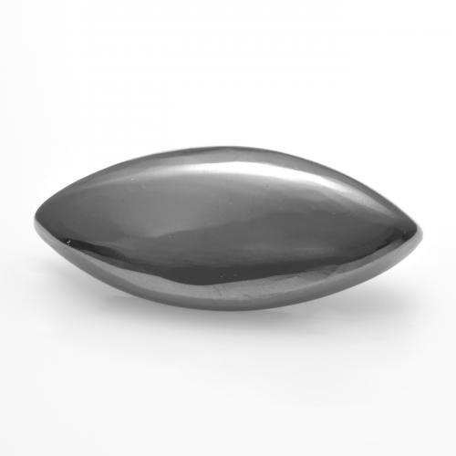 Hematita gris natural de 8,98 ct, marquesa, opaco