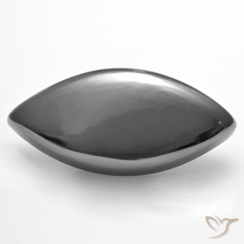 26.80ct Natural Gris plateado Hematites, Marquesa, Opaco