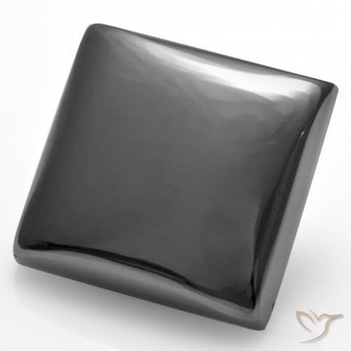 Hematites Gris medio natural de 22.46 ct, Cuadrado, Opaco