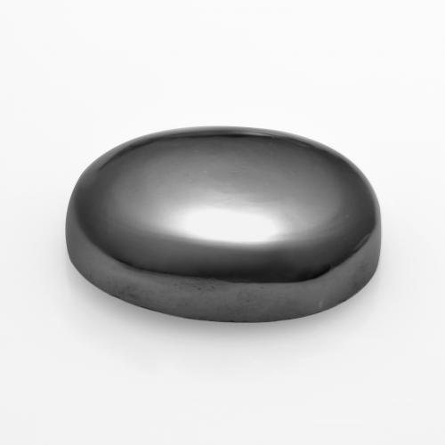 Hematites Gris medio natural de 8.91 ct, Corte Óvalo, Opaco