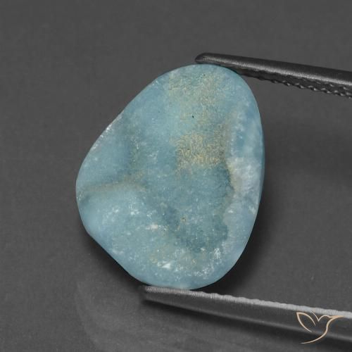6.97ct Natural Azul verdoso Hemimorfita Druzy, Elegante, Opaco