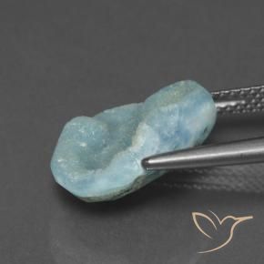 Hemimorfita Druzy Azul verdoso natural de 6.97 ct, Elegante, Opaco