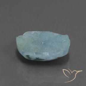 Hemimorfita Druzy Verde azulado claro natural de 6.13 ct, Elegante, Opaco