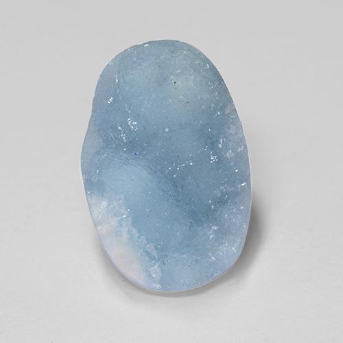 Hemimorfita Druzy Azul claro natural de 7.98 ct, Forma elegante, Opaco
