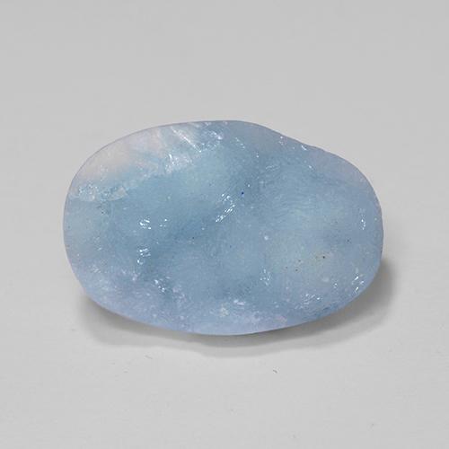 Hemimorfita Druzy Azul claro natural de 7.98 ct, Forma elegante, Opaco