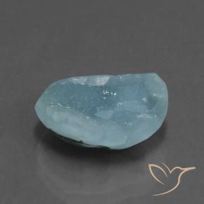 Hemimorfita Druzy Verde azulado claro natural de 7.52 ct, Elegante, Opaco