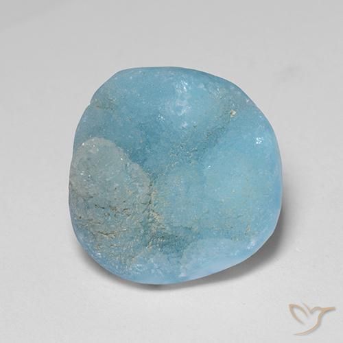 8.28ct Natural Celeste Hemimorfita Druzy, Elegante, Opaco