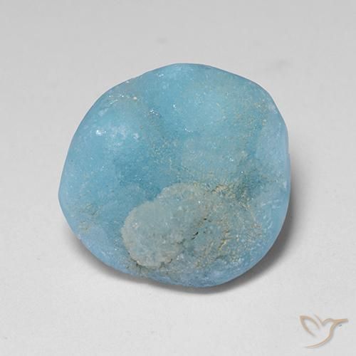 Hemimorfita Druzy Celeste natural de 8.28 ct, Elegante, Opaco