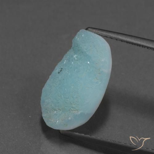 7.27ct Natural Verde azulado Hemimorfita Druzy, Elegante, Opaco