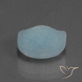 Hemimorfita Druzy Cerceta claro natural de 6.16 ct, Elegante, Opaco