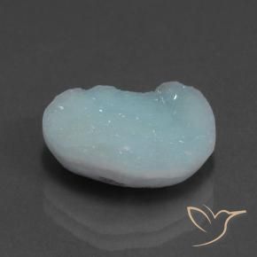 Hemimorfita Druzy Verde-azul claro natural de 7.18 ct, Elegante, Opaco