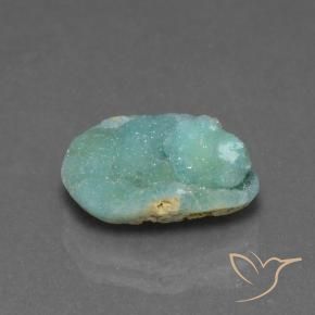 Hemimorfita Druzy Verde azulado natural de 5.40 ct, Elegante, Opaco