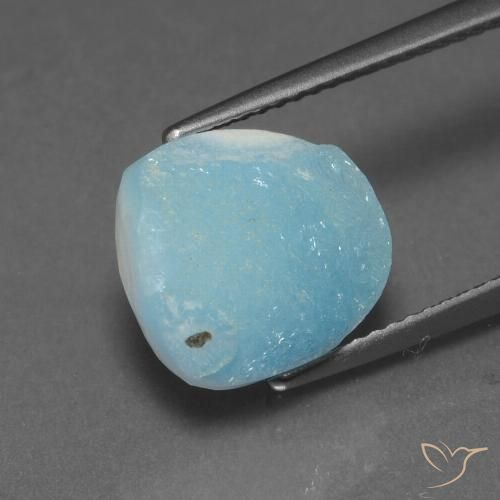 6.04ct Natural Azul claro Hemimorfita Druzy, Elegante, Opaco