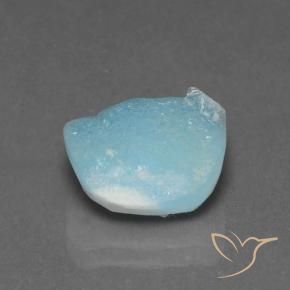 Hemimorfita Druzy Azul claro natural de 6.04 ct, Elegante, Opaco