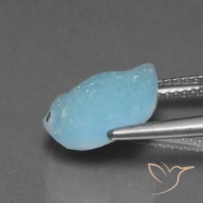 Hemimorfita Druzy Azul claro natural de 6.04 ct, Elegante, Opaco