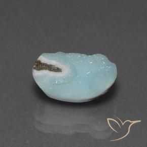 Hemimorfita Druzy Verde azulado claro natural de 5.75 ct, Elegante, Opaco