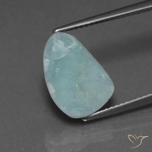 5.43ct Natural Verde azulado claro Hemimorfita Druzy, Elegante, Opaco