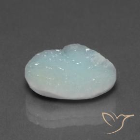 Hemimorfita Druzy Verde-azul claro natural de 6.71 ct, Elegante, Opaco
