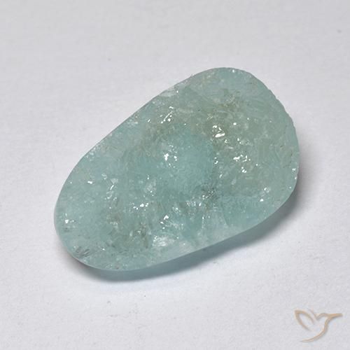 Hemimorfita Druzy Verde azul natural de 5.63 ct, Elegante, Translúcido