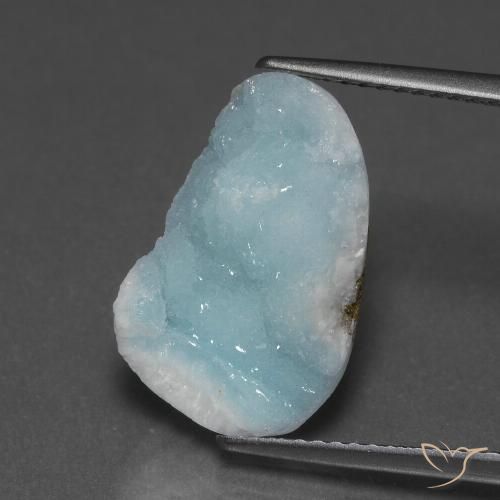 8.94ct Natural Verde azulado claro Hemimorfita Druzy, Elegante, Opaco