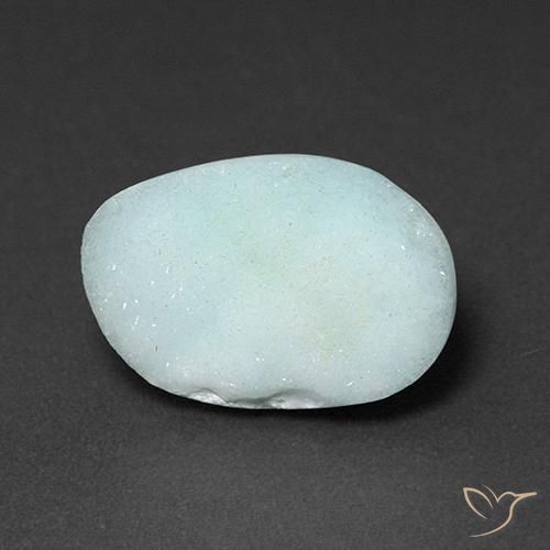 Hemimorfita Druzy Azul claro natural de 5.31 ct, Elegante, Opaco