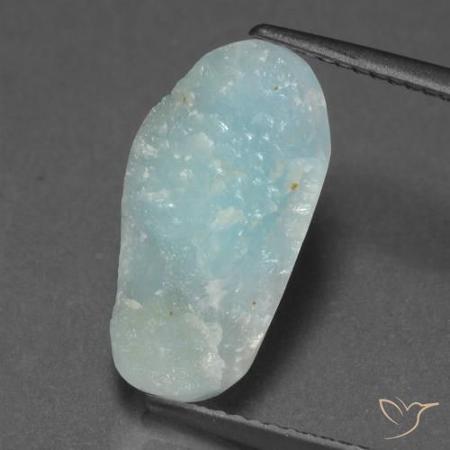4.94ct Natural Verde azulado claro Hemimorfita Druzy, Elegante, Opaco