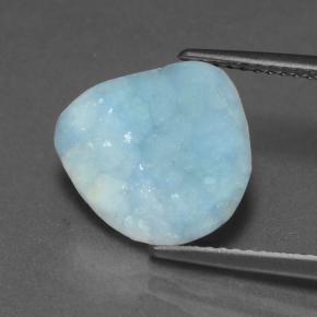 Hemimorfita Druzy Azul agua natural de 3.40 ct, Forma elegante, Opaco