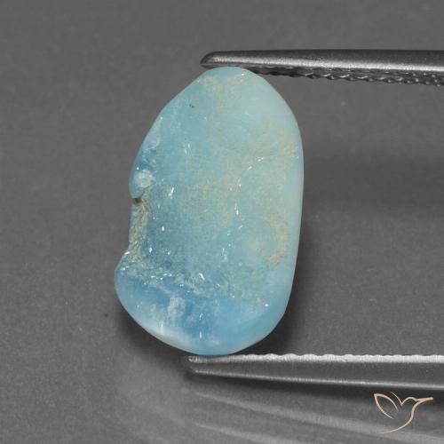 4.82ct Natural Verde azulado claro Hemimorfita Druzy, Elegante, Opaco