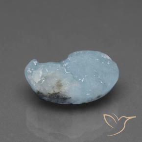 Hemimorfita Druzy Azul verdoso claro natural de 6.64 ct, Elegante, Opaco