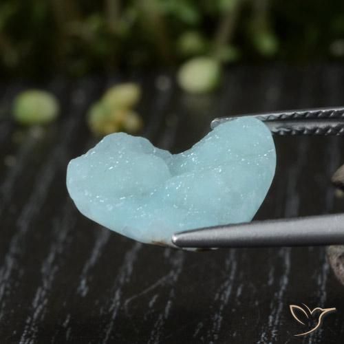 Hemimorfita Druzy Azul espuma de mar natural de 5.62 ct, Trillón, Opaco