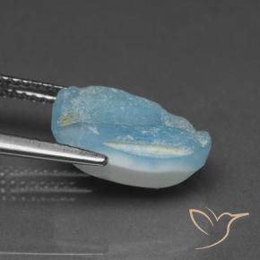 Hemimorfita Druzy Azul agua natural de 5.68 ct, Elegante, Opaco