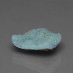 Drusa de hemimorfita azul natural de 4,91 ct, forma elegante, opaco