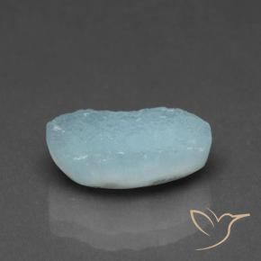 Hemimorfita Druzy Verde azulado claro natural de 4.99 ct, Elegante, Opaco
