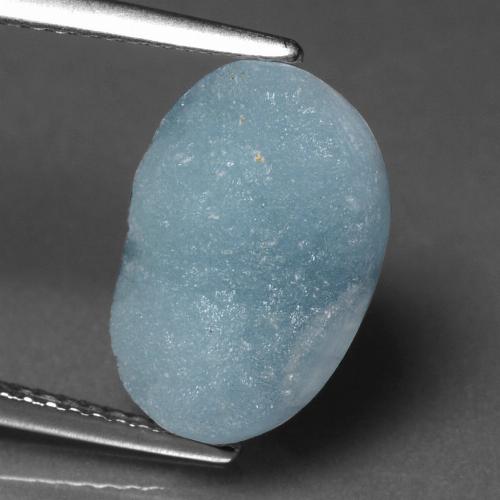 Drusa de hemimorfita turquesa natural de 8,18 ct, forma elegante, opaco