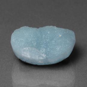 Drusa de hemimorfita turquesa natural de 8,18 ct, forma elegante, opaco
