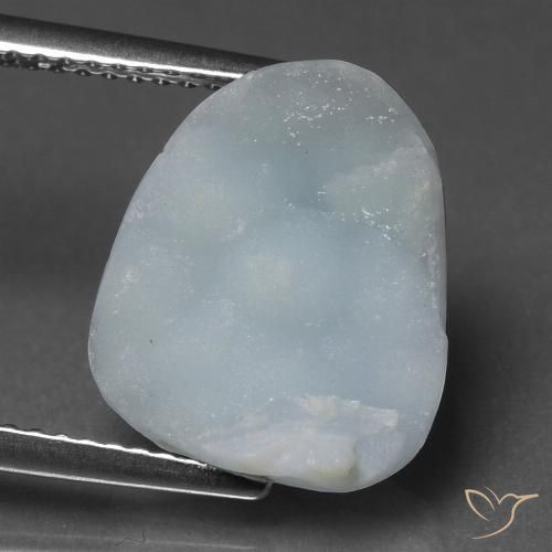 8.10ct Natural Azul grisáceo Hemimorfita Druzy, Elegante, Opaco