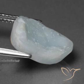 Hemimorfita Druzy Azul grisáceo natural de 8.10 ct, Elegante, Opaco
