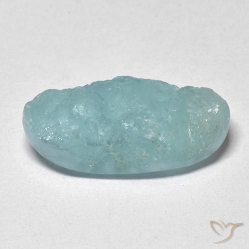 5.71ct Natural Verde azulado claro Hemimorfita Druzy, Ovalada, Translúcido