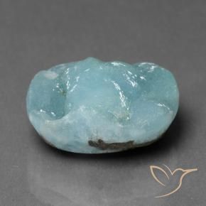 Hemimorfita Druzy Verde azulado claro natural de 8.21 ct, Elegante, Opaco