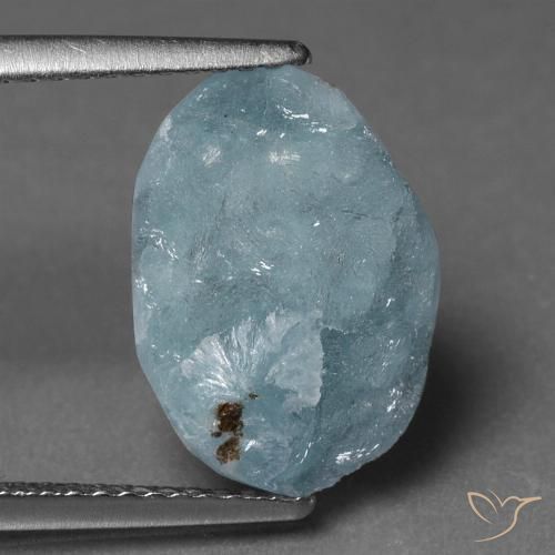 6.34ct Natural Verde azulado claro Hemimorfita Druzy, Elegante, Opaco