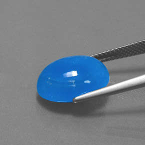 hemimorfita Azul natural de 8.80 ct, Corte Óvalo, Opaco