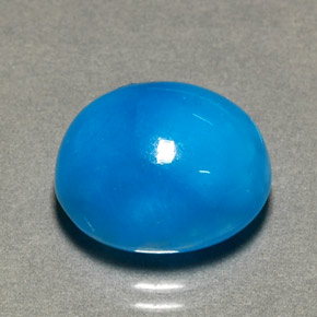 hemimorfita Azul natural de 9.50 ct, Corte Óvalo, Opaco