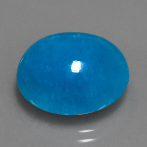 Hemimorfita azul natural de 13,48 ct, corte óvalo, translúcido