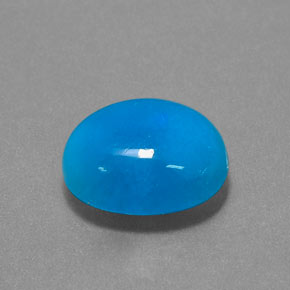 Hemimorfita azul natural de 9,08 ct, corte óvalo, translúcido