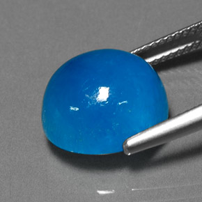 hemimorfita Azul natural de 11.64 ct, Corte Óvalo, Translúcido
