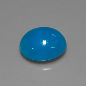 Hemimorfita azul natural de 10,30 ct, corte óvalo, translúcido
