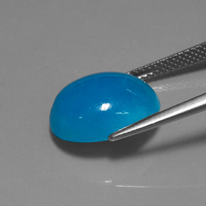Hemimorfita azul natural de 10,30 ct, corte óvalo, translúcido
