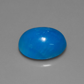 Hemimorfita azul natural de 10,57 ct, corte óvalo, translúcido