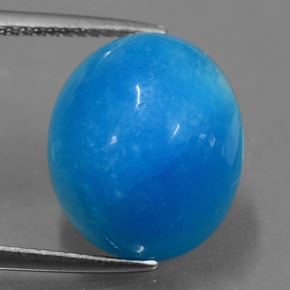 hemimorfita Azul natural de 13.12 ct, Corte Óvalo, Opaco