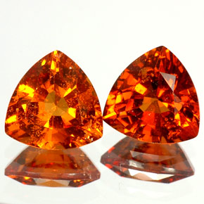 Gemas de granate hessonita naranja natural de  ct, trillón, VS-SI